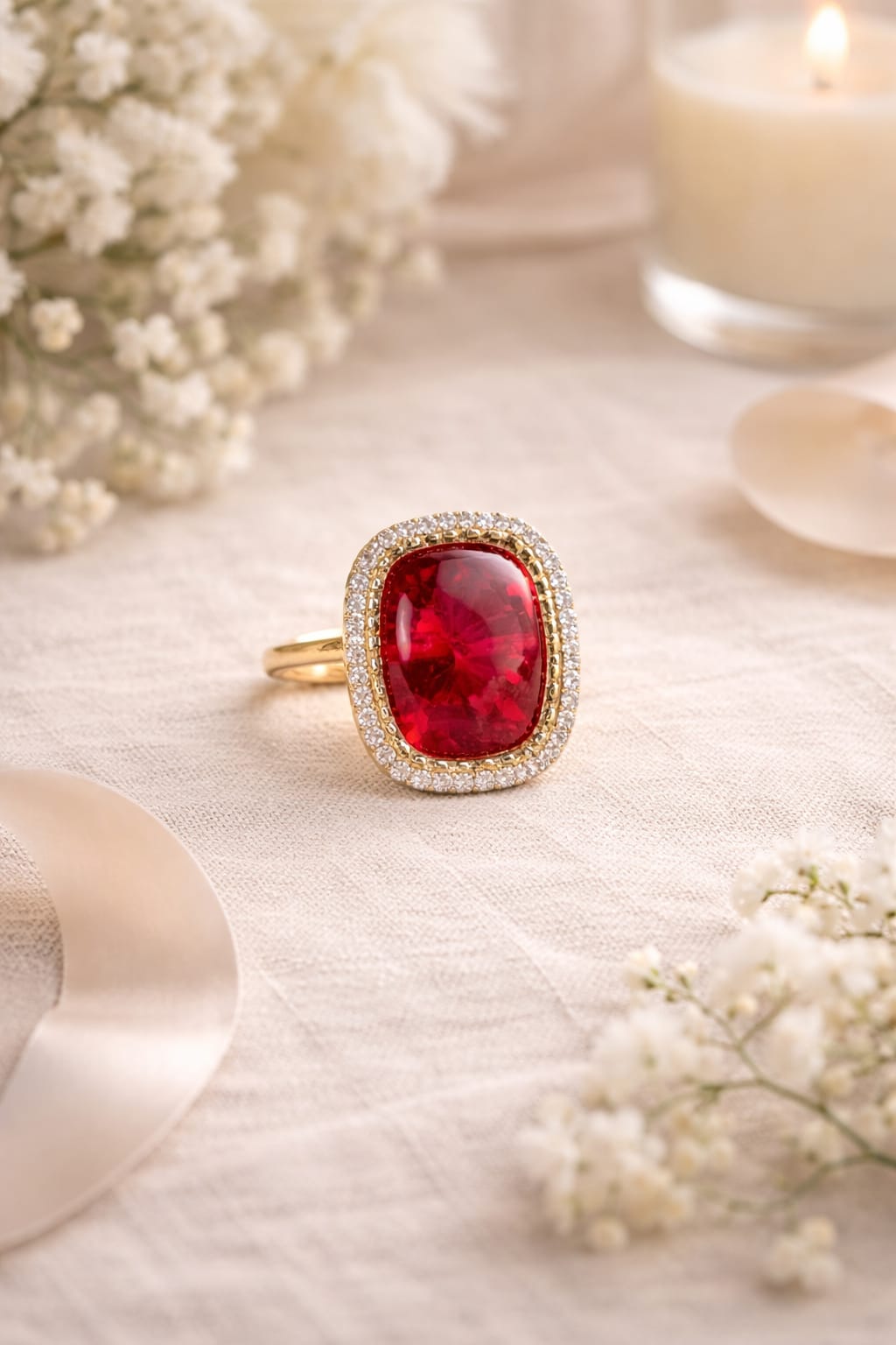 Royal Gemstone Statement Ring