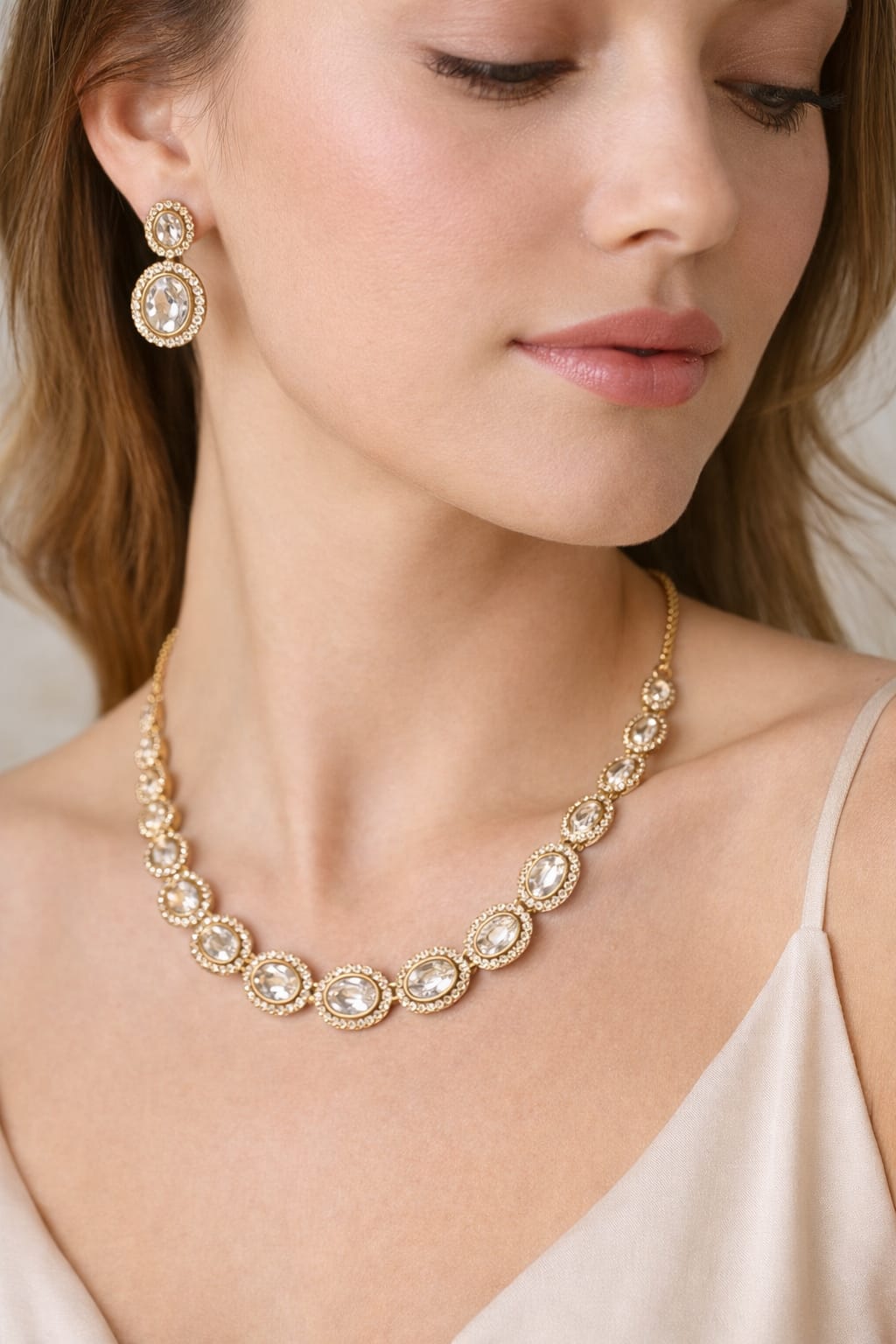 Golden Halo Oval Set