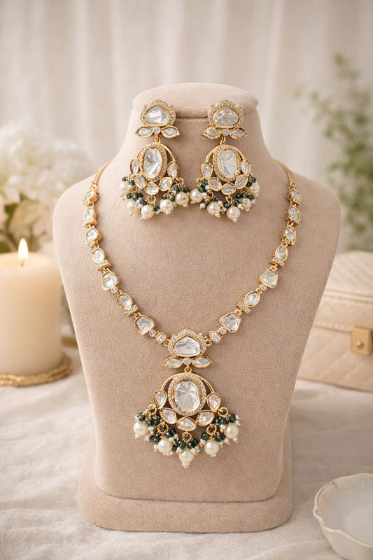 Kundan Charm Drop Set