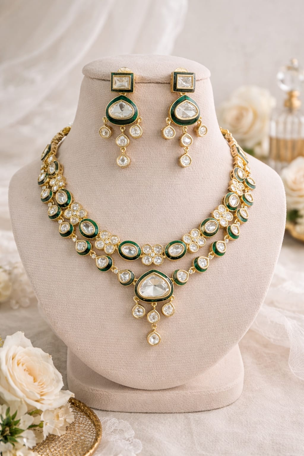 Emerald Glow Layered Set