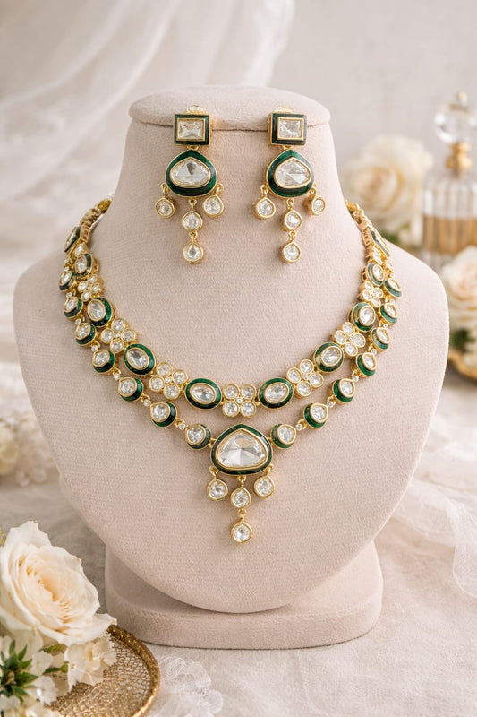 Emerald Glow Layered Set