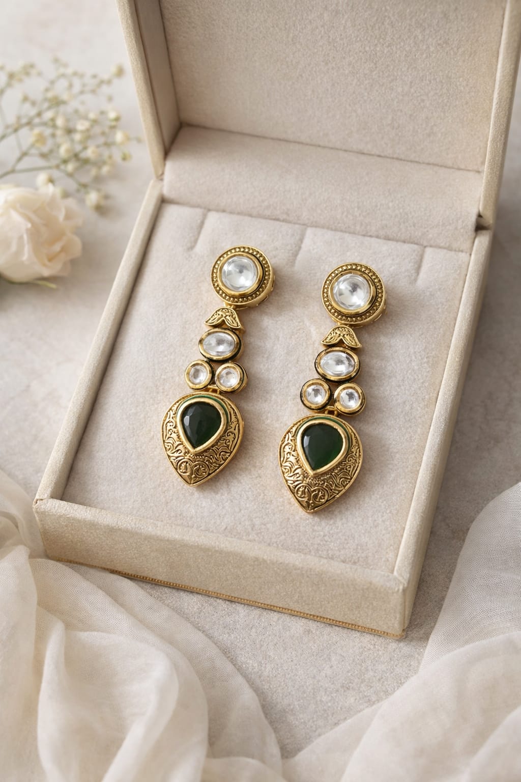 Antique Emerald Earrings