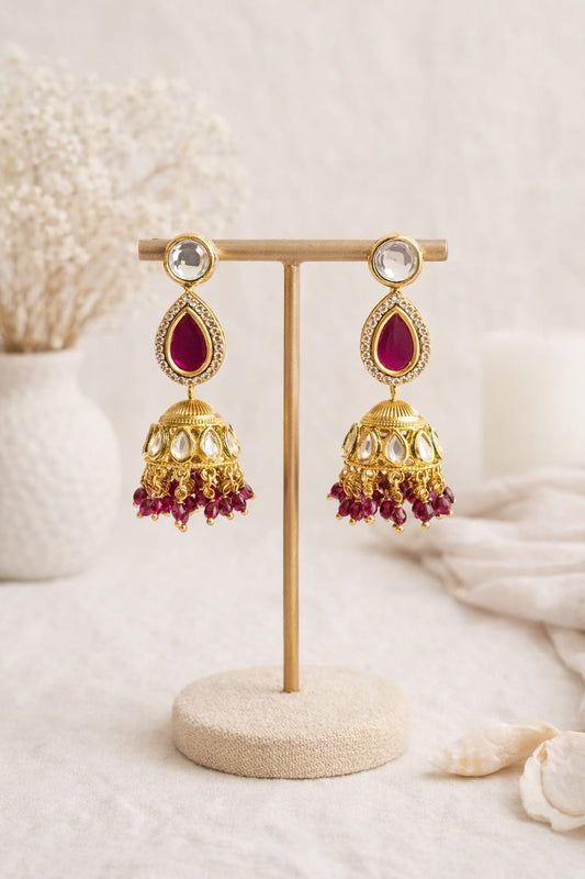 Ruby Jhumkis