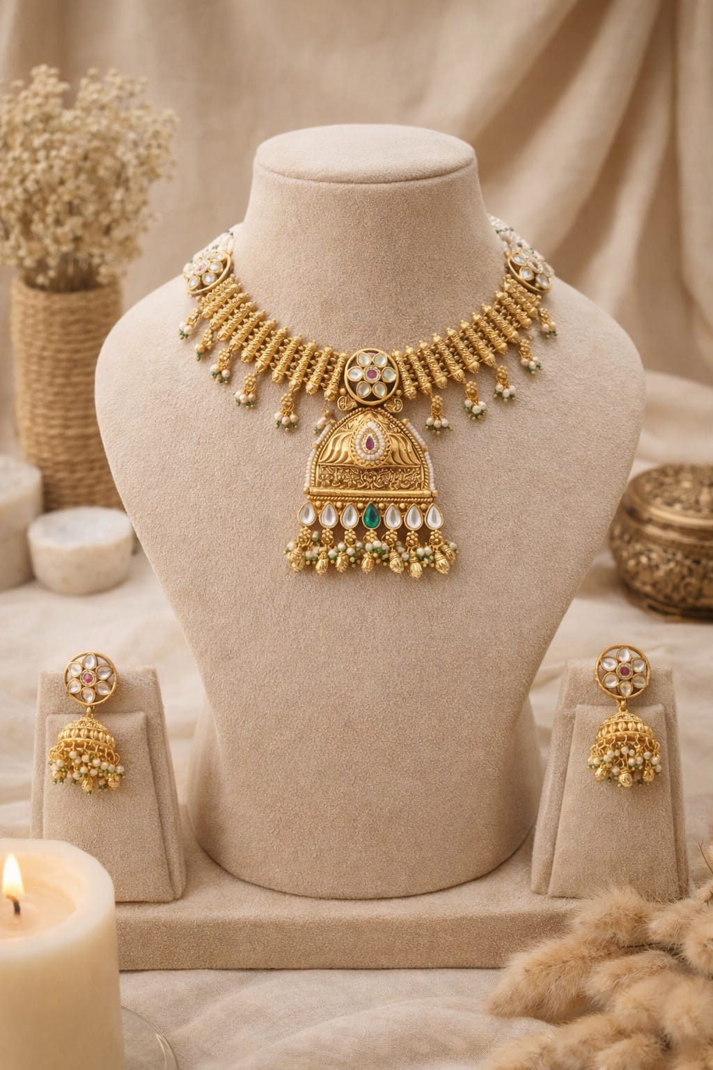 Meher Pearl Temple Set