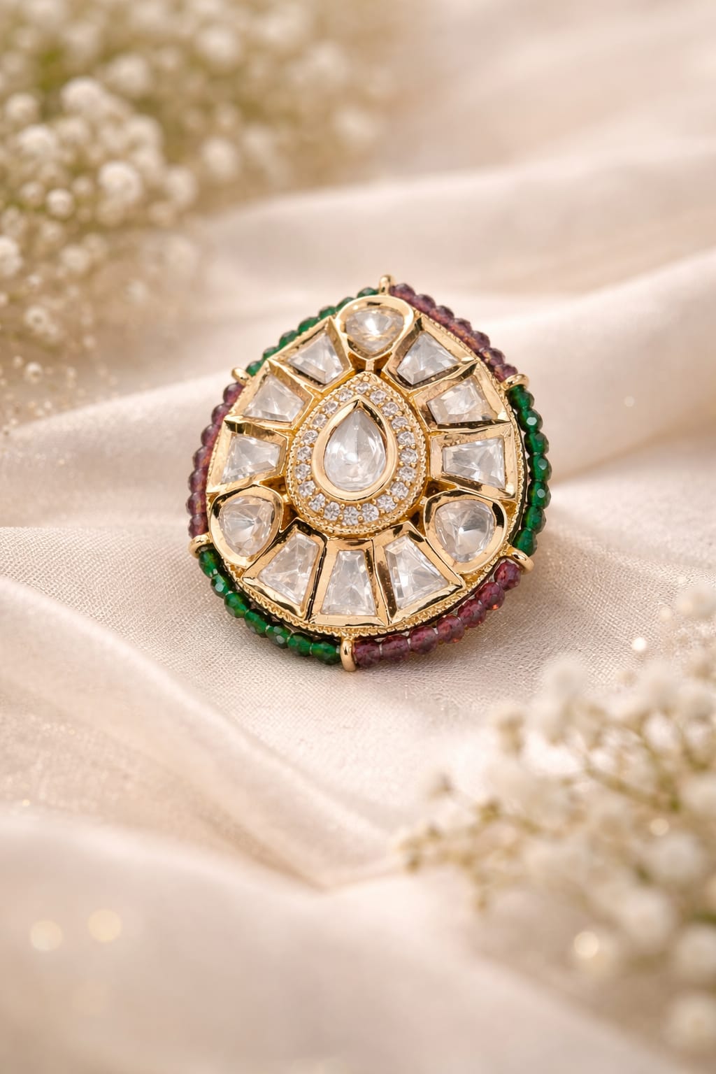 Polki Mandala Ring