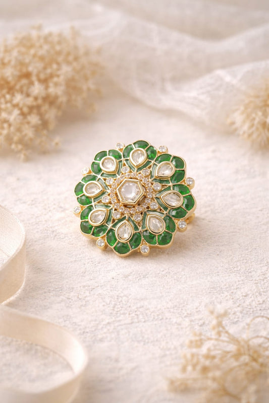 Emerald Bloom Ring