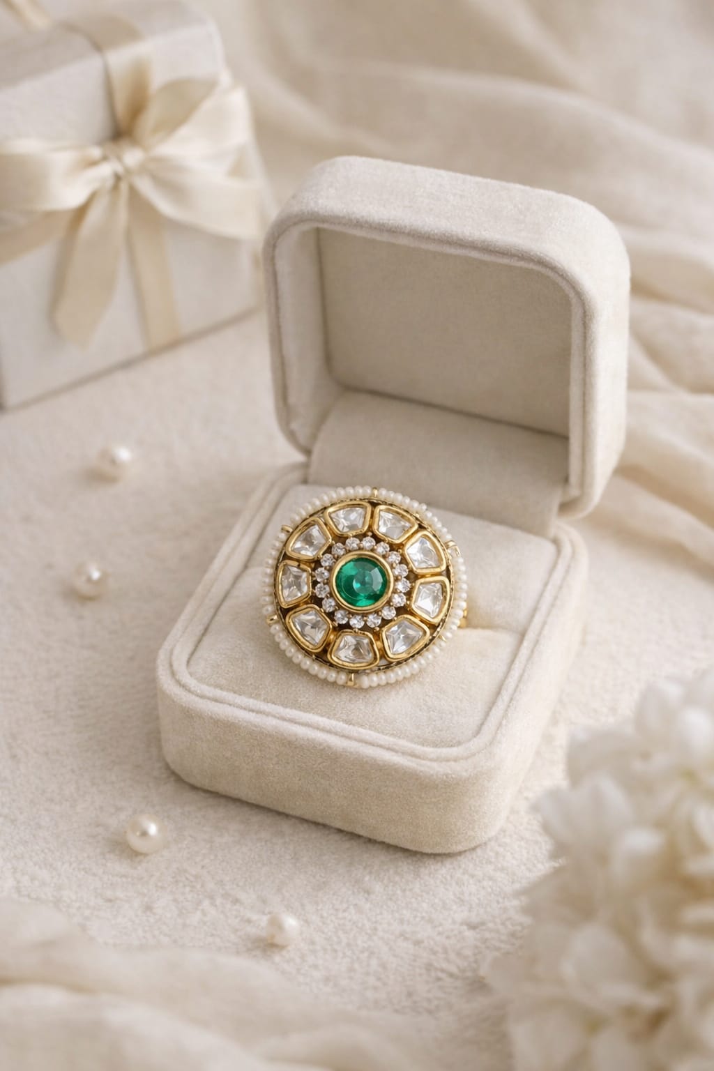 Kundan Aura Ring