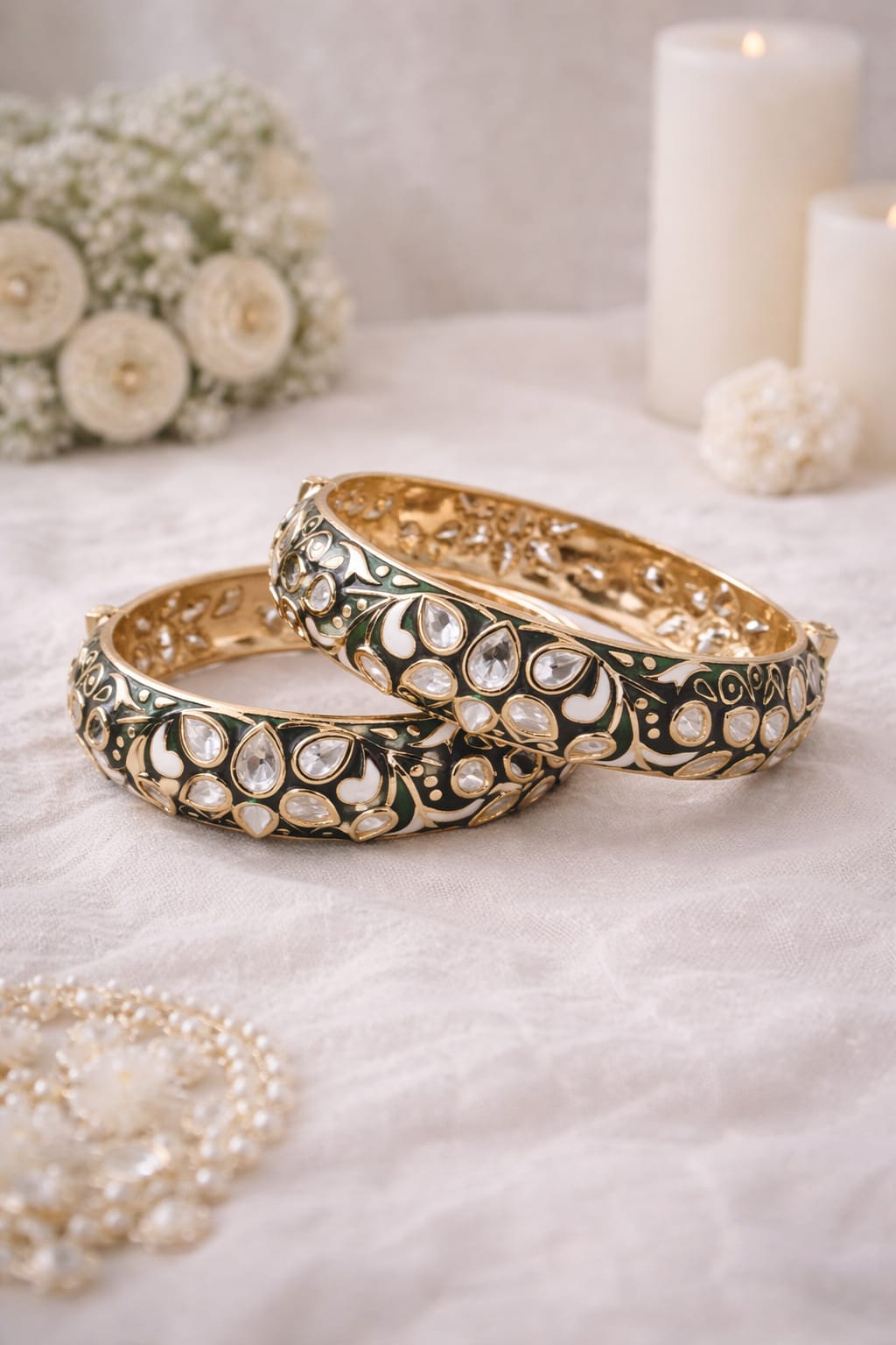 Royal Kundan Meenakari Bangles
