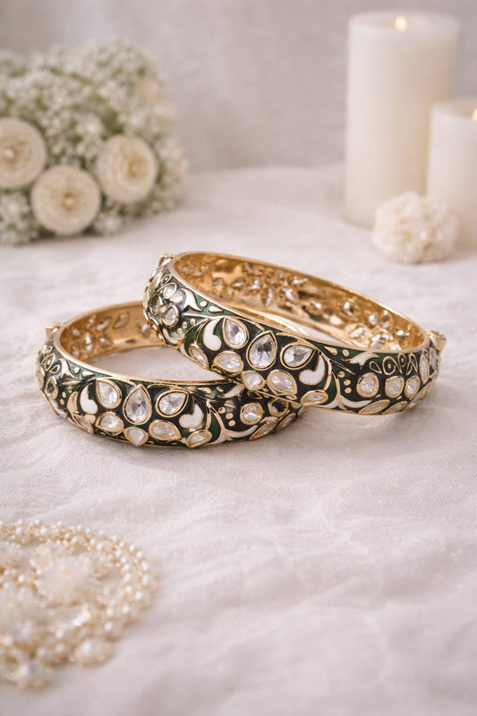 Royal Kundan Meenakari Bangles