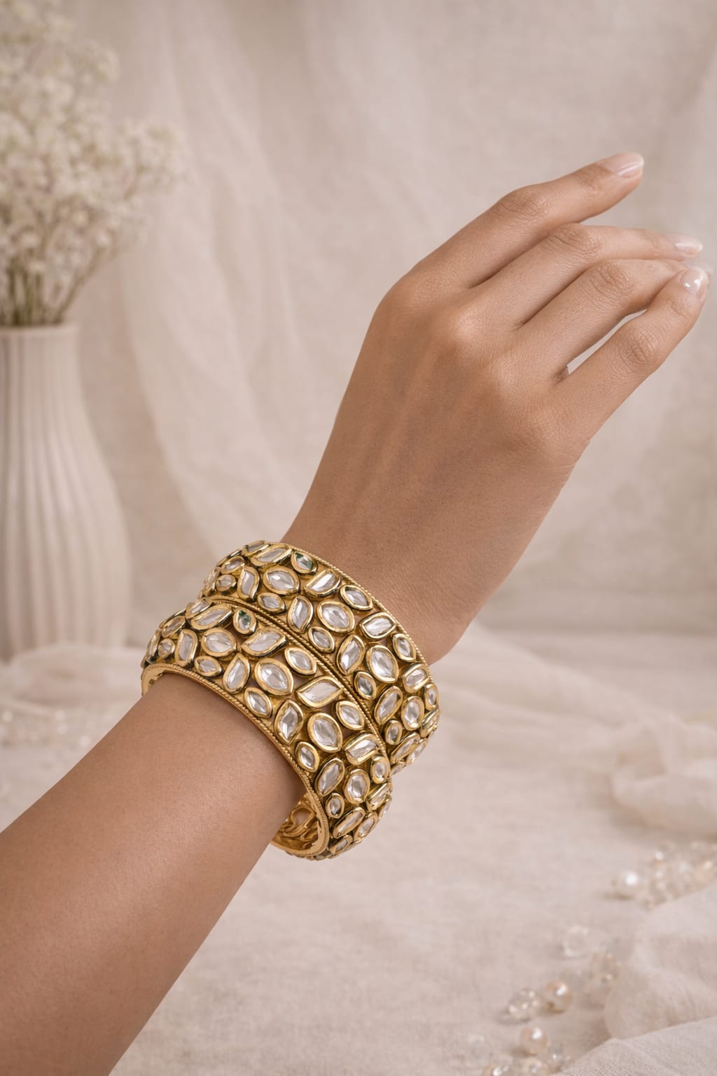 Royal Kundan Statement Bangles