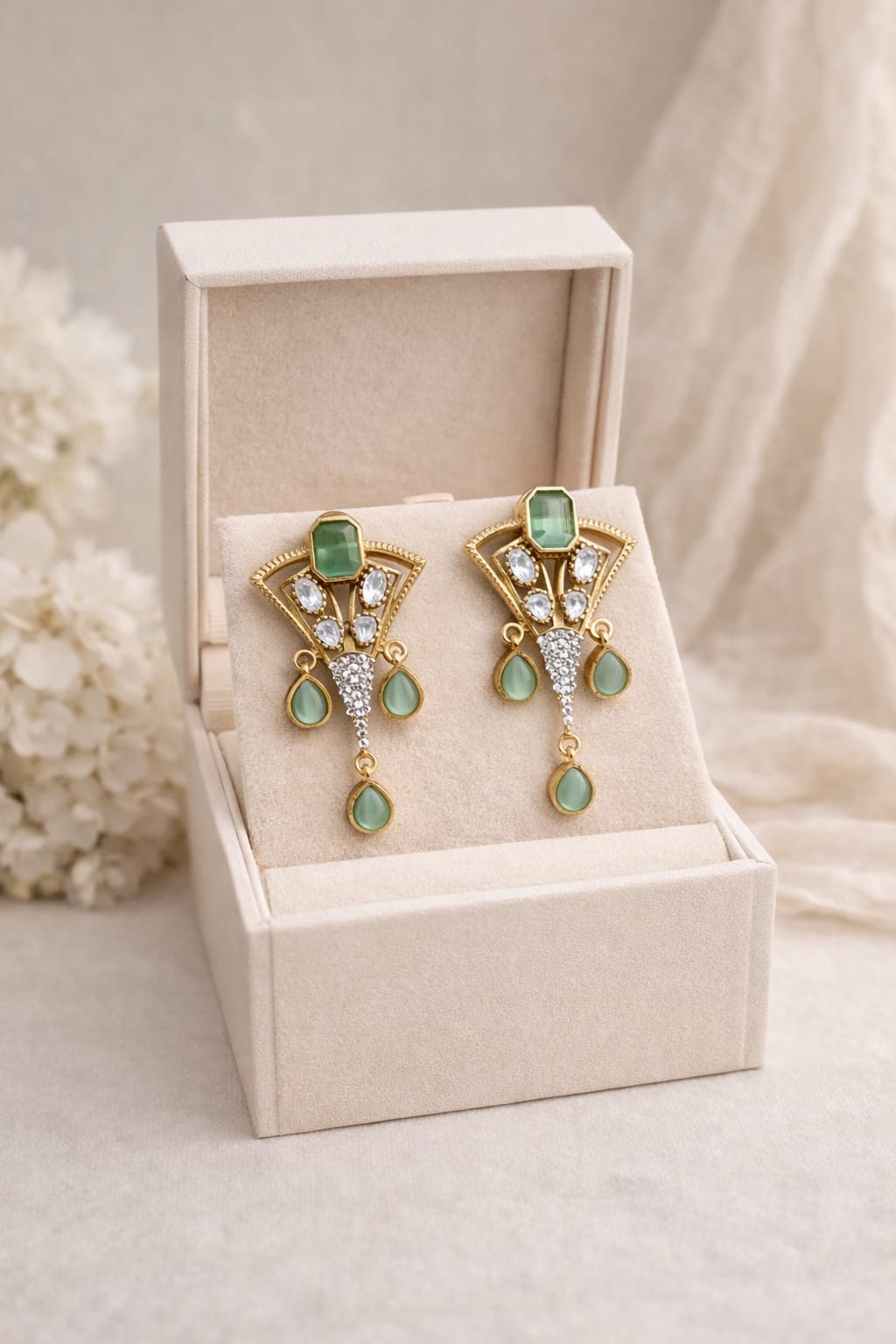Mint Tear Danglers