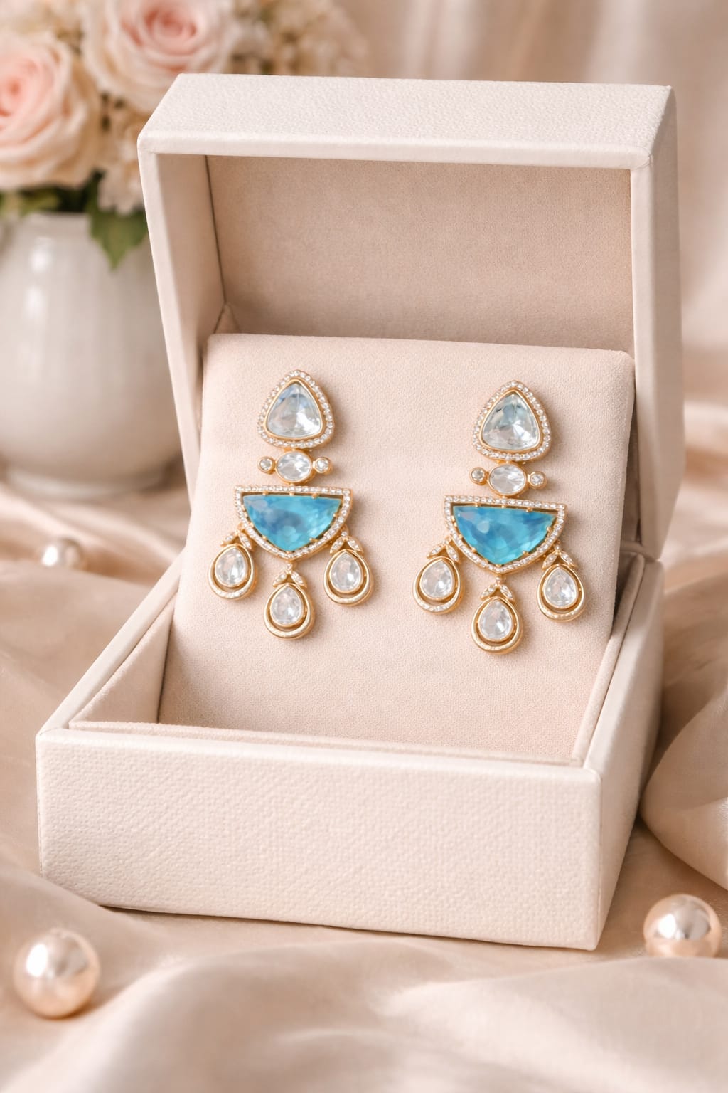 Aqua Muse Drop Earrings