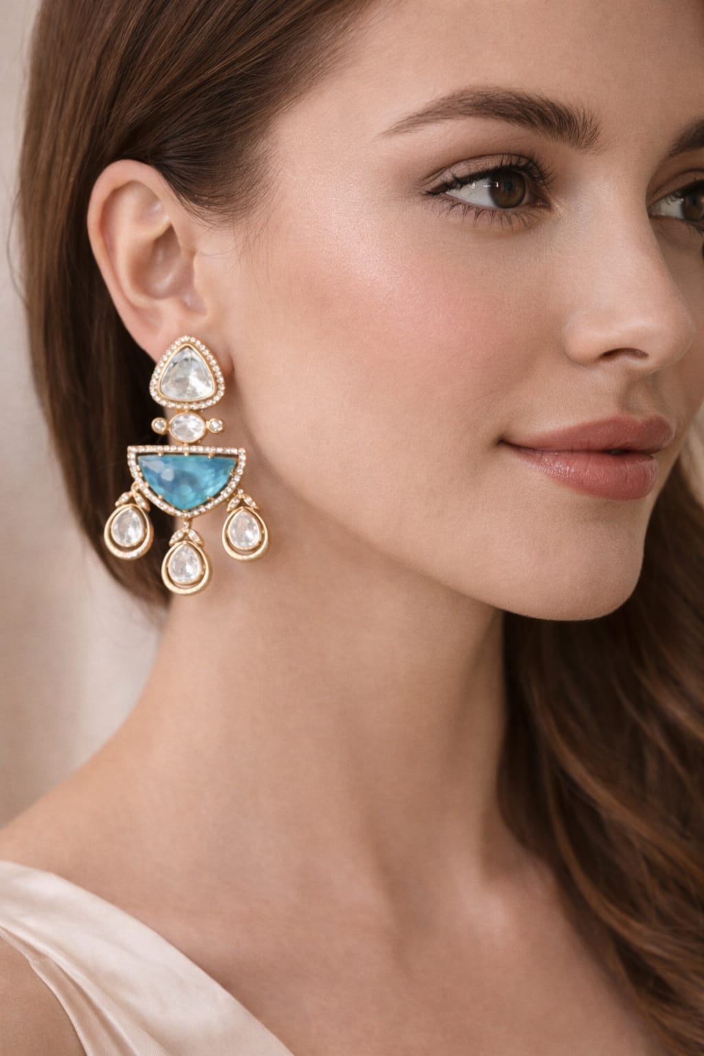 Aqua Muse Drop Earrings
